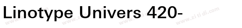 Linotype Univers 420字体转换